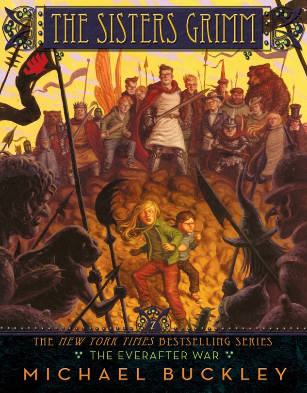 Front cover_The Everafter War (Sisters Grimm #7)
