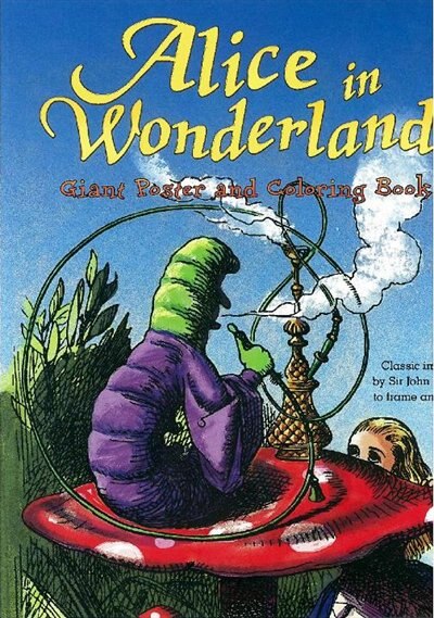 Front cover_Alice In Wonderland Giant Coloring Bk