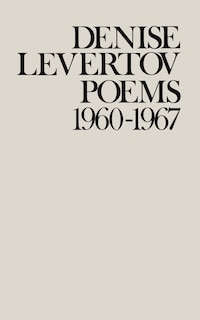 Couverture_Poems Of Denise Levertov, 1960-1967