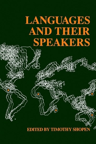 Front cover_Languages and Their Speakers