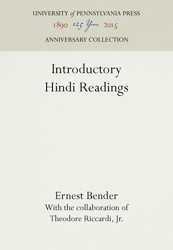 Front cover_Introductory Hindi Readings
