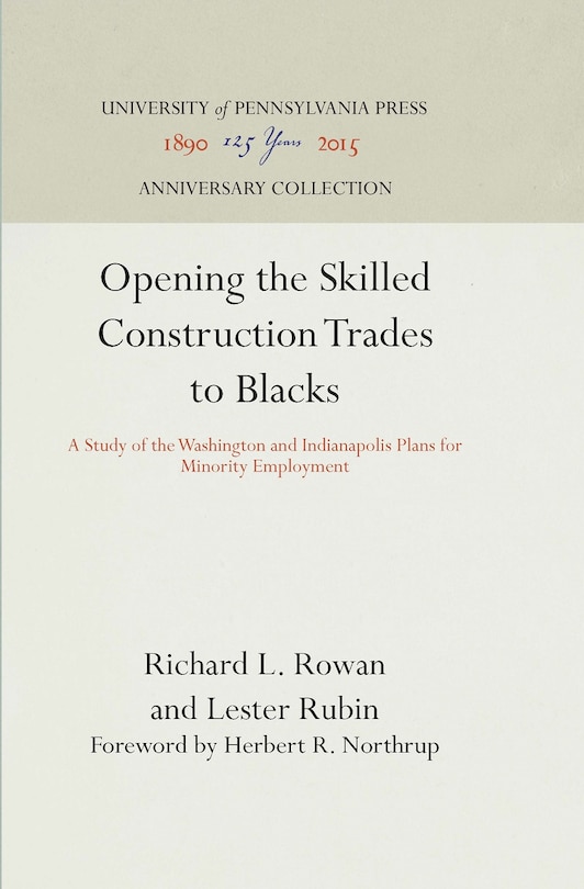 Couverture_Opening the Skilled Construction Trades to Blacks