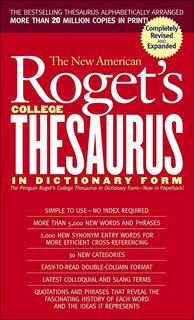 Front cover_New American Roget's College Thesaurus in Dictionary Form