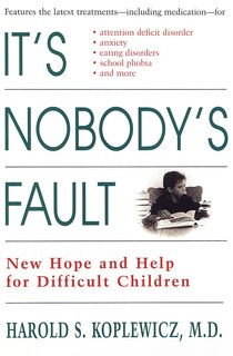 Front cover_It's Nobody's Fault