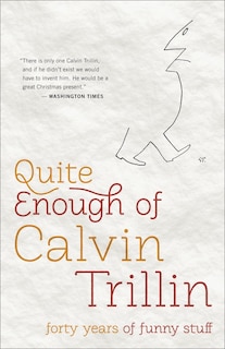 Front cover_Quite Enough Of Calvin Trillin