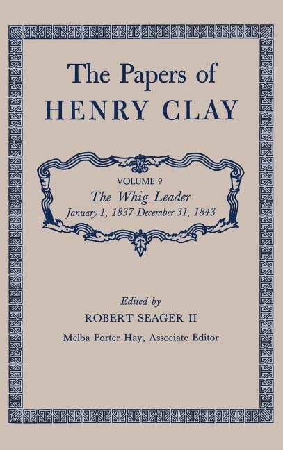 Front cover_The Papers Of Henry Clay