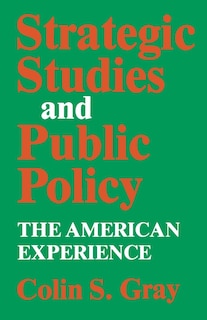 Front cover_Strategic Studies And Public Policy