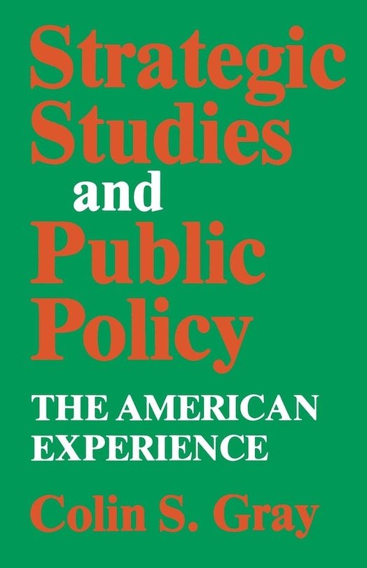 Front cover_Strategic Studies And Public Policy