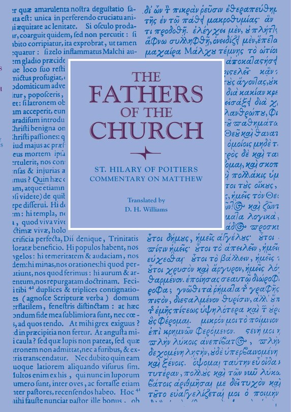 Front cover_Commentary on Matthew