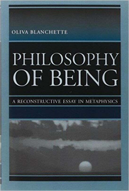 Couverture_Philosophy of Being