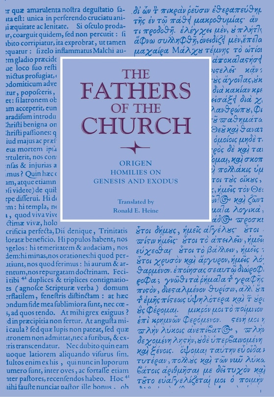 Couverture_Homilies on Genesis and Exodus