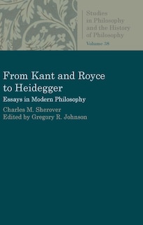 Front cover_From Kant and Royce to Heidegger