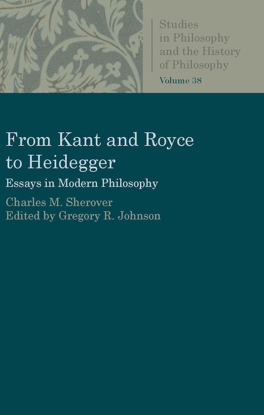 Front cover_From Kant and Royce to Heidegger