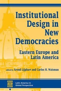 Couverture_Institutional Design In New Democracies