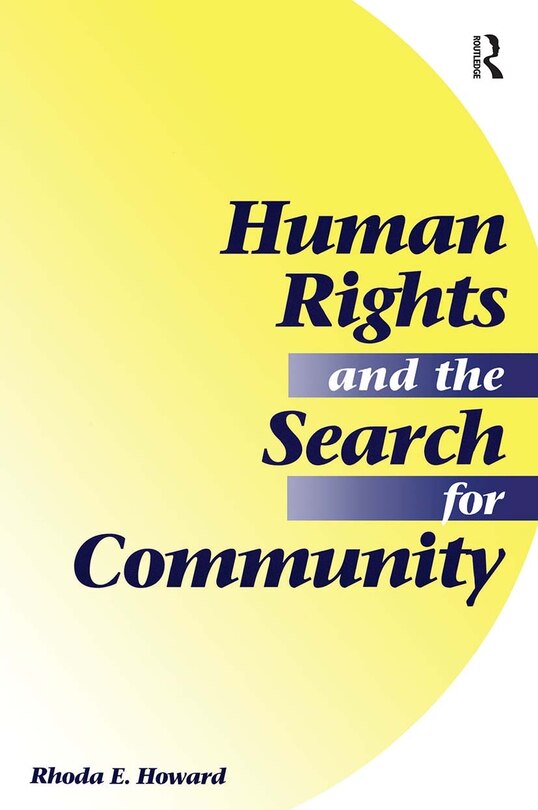 Front cover_Human Rights And The Search For Community
