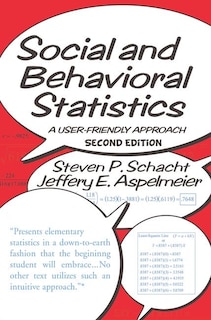 Couverture_Social And Behavioral Statistics