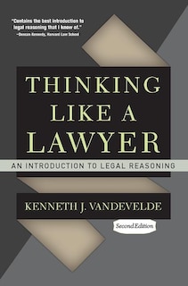 Front cover_Thinking Like a Lawyer