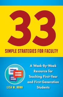 Couverture_33 Simple Strategies For Faculty