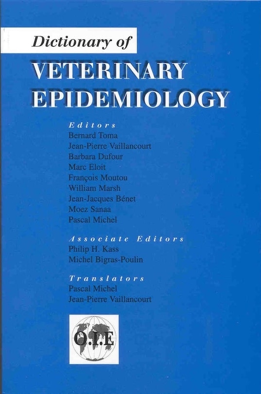 Front cover_Dictionary of Veterinary Epidemiology