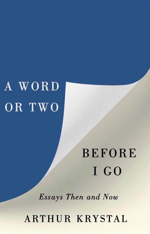 Front cover_A Word or Two Before I Go