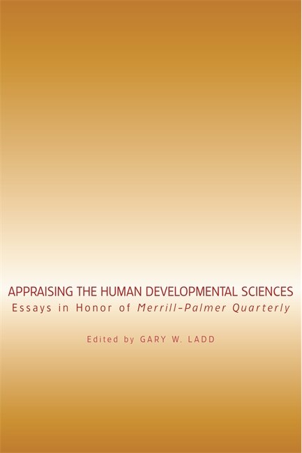 Front cover_Appraising the Human Developmental Sciences