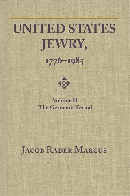 Couverture_United States Jewry, 1776-1985