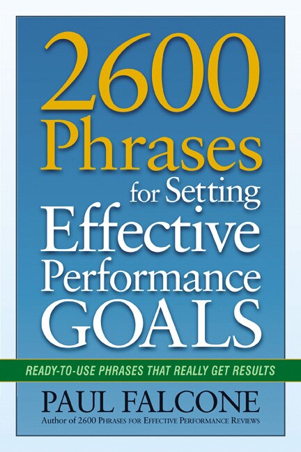 Couverture_2600 Phrases For Setting Effective Performance Goals
