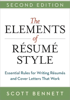Front cover_The Elements Of Resume Style