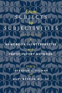 Couverture_From Subjects to Subjectivities