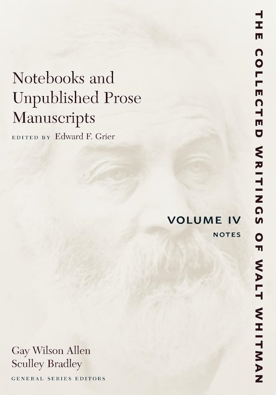 Front cover_Notebooks and Unpublished Prose Manuscripts: Volume IV