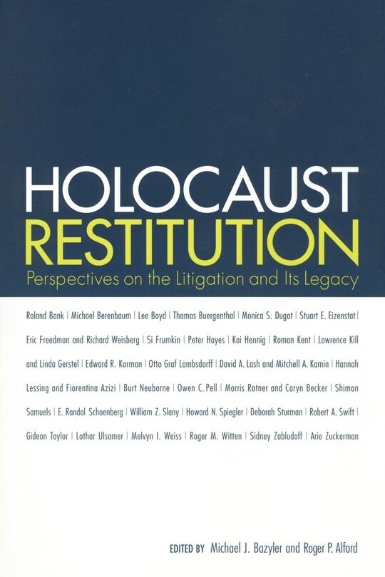 Couverture_Holocaust Restitution