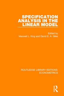 Front cover_Specification Analysis in the Linear Model