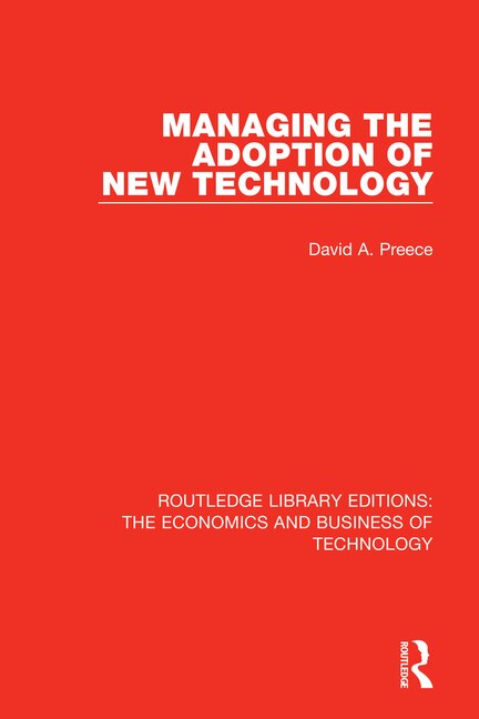 Couverture_Managing The Adoption Of New Technology