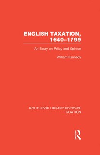 Front cover_English Taxation, 1640-1799