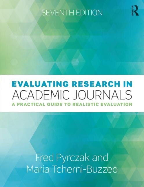 Couverture_Evaluating Research In Academic Journals