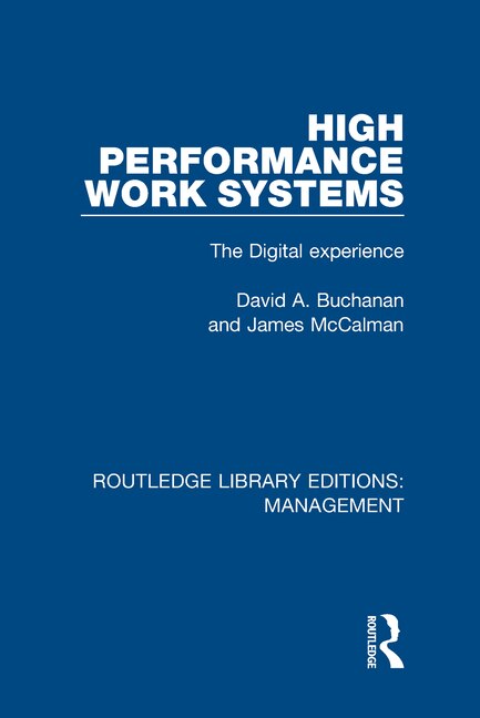 Front cover_High Performance Work Systems