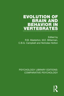 Couverture_Evolution Of Brain And Behavior In Vertebrates