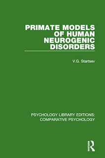 Front cover_Primate Models Of Human Neurogenic Disorders