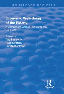 Front cover_Economic Well-being Of The Elderly