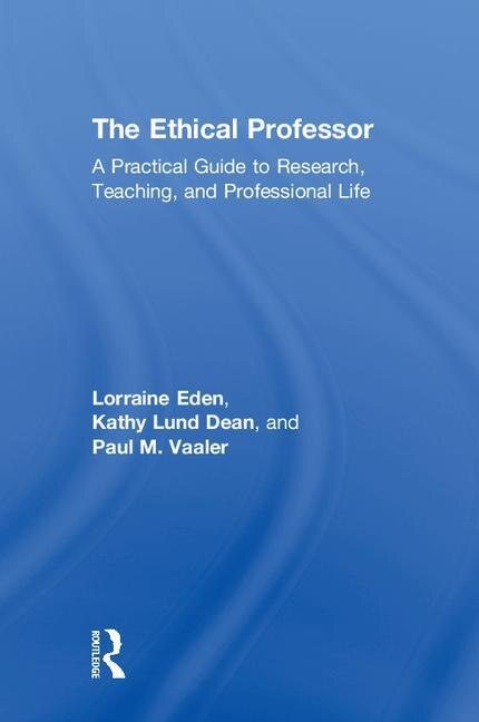 Front cover_The Ethical Professor