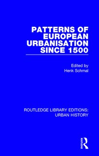 Couverture_Patterns Of European Urbanisation Since 1500