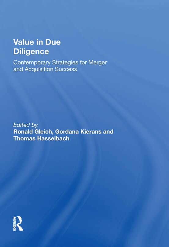 Front cover_Value In Due Diligence