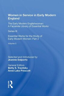 Couverture_Women In Service In Early Modern England