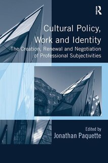 Couverture_Cultural Policy, Work And Identity