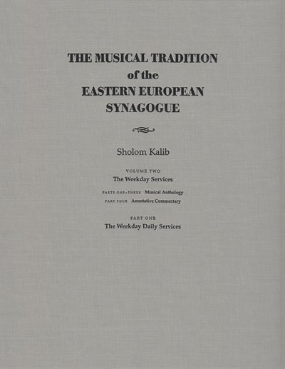 Couverture_Musical Tradition Of The Eastern European Synagogue