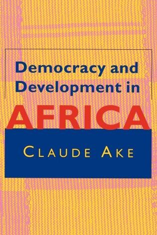 Front cover_Democracy And Development In Africa