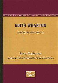 Front cover_Edith Wharton - American Writers 12