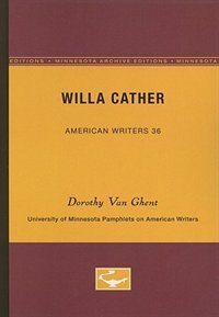 Front cover_Willa Cather - American Writers 36