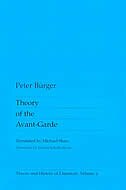 Front cover_Theory of the Avant-Garde