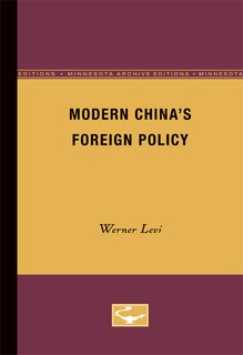 Front cover_Modern China's Foreign Policy